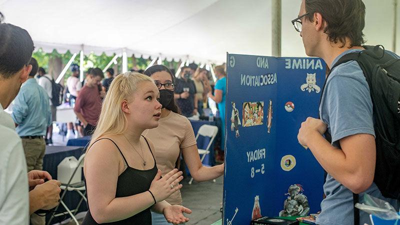 students at Involvement Fair